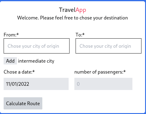 Travell app